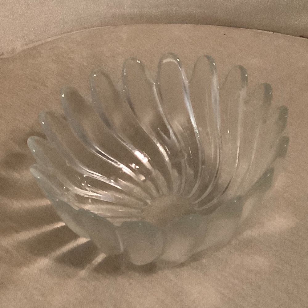 Glass candy container